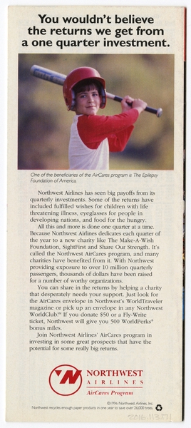 Image: timetable: Northwest Airlines