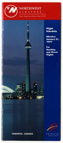 Image: timetable: Northwest Airlines