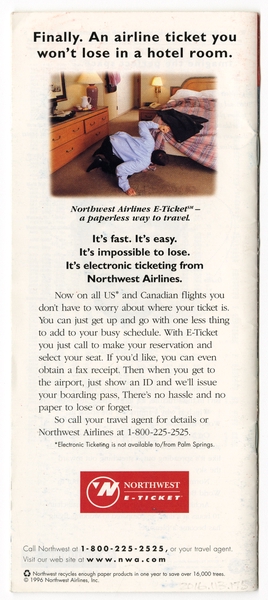 Image: timetable: Northwest Airlines