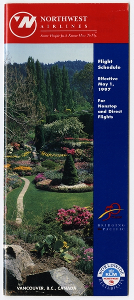 Image: timetable: Northwest Airlines