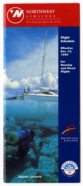 Image: timetable: Northwest Airlines