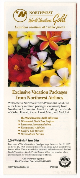 Image: timetable: Northwest Airlines