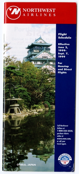 Image: timetable: Northwest Airlines