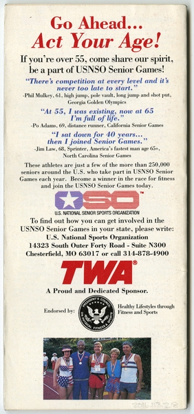 Image: timetable: TWA (Trans World Airlines)