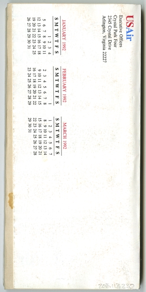 Image: timetable: USAir