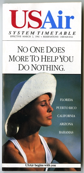 Image: timetable: USAir