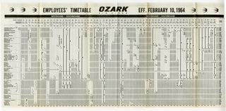 Image: timetable: Ozark Air Lines