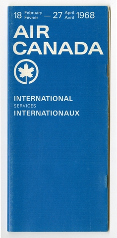 Timetable: Air Canada, international service