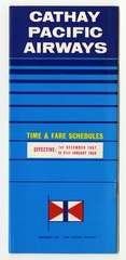 Image: timetable: Cathay Pacific Airways