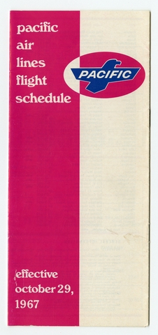 Timetable: Pacific Air Lines