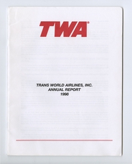 Image: annual report: TWA (Trans World Airlines)