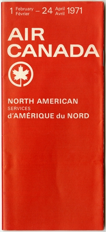 Timetable: Air Canada, North American service