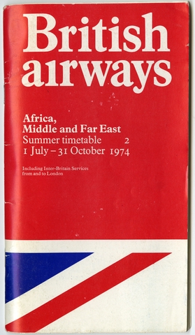 Timetable: British Airways, summer Africa, Middle and Far East schedule