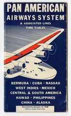 Image: timetable: Pan American Airways System, pocket schedule