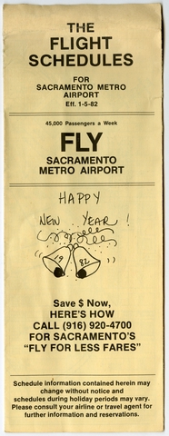 Timetable: Sacramento Metro Airport
