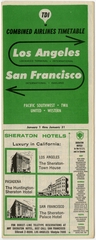 Image: timetable: TDI Combined Airlines, Los Angeles / San Francisco