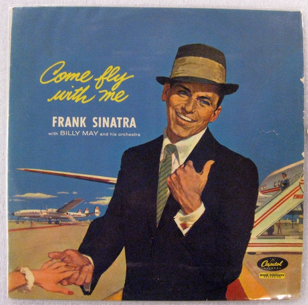 Image: phonograph record: TWA (Trans World Airline), Come fly with me, Frank Sinatra with Billy May and his orchestra
