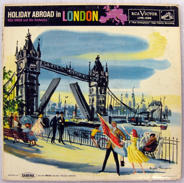 Image: phonograph record: Sabena, Holiday abroad in London, Reg Owen and His Orchestra