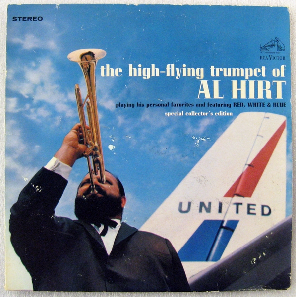 Image: phonograph record: United Air Lines, The high-flying trumpet of Al Hirt