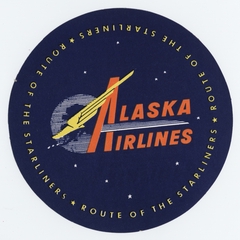 Image: luggage label: Alaska Airlines