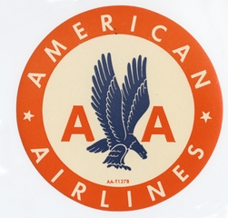 Image: luggage label: American Airlines