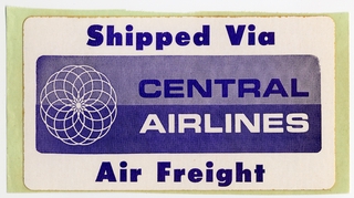 Image: cargo label: Central Airlines