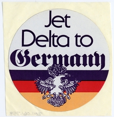 Image: luggage label: Delta Air Lines, Germany