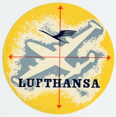 Image: luggage label: Lufthansa