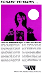 Image: advertisement: UTA (Union de Transports Aériens), Sunset