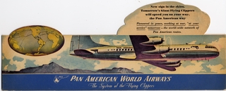 Image: desktop placard: Pan American World Airways