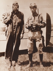 Image: photograph: Charles Lindbergh, Colonel Clarence M. Young commemorative album