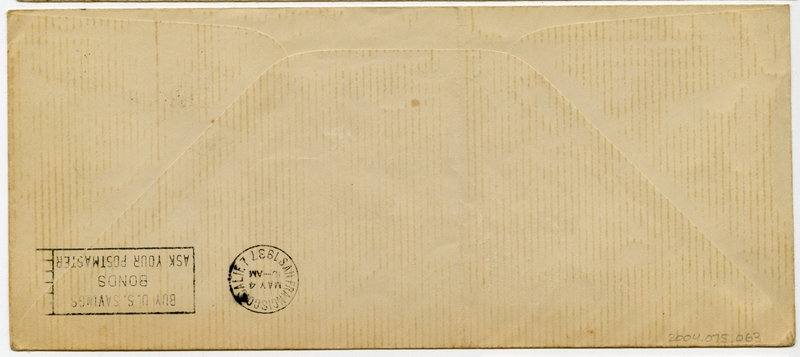 Image: airmail flight cover: Pan American Airways, FAM-14, first airmail flight, Hong Kong - San Francisco