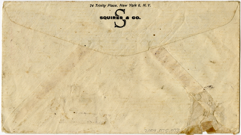 Image: airmail flight cover: First day of issue, Lafayette 200th anniversary stamp