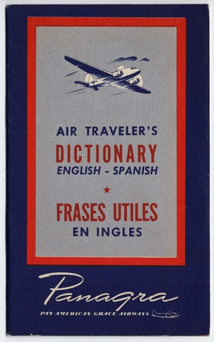 Traveler information: Panagra (Pan American-Grace Airways), Air Traveler's Dictionary