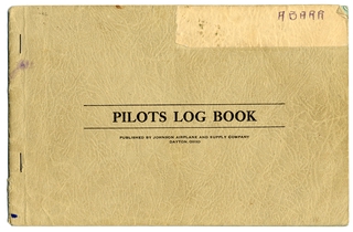 Image: logbook: Edward B. Abarr, Pan American Airways Flight Engineer