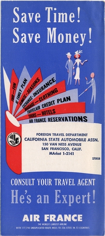 Traveler information brochure: Air France