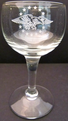 Image: wine glass: Pan American World Airways, "The President Special" service