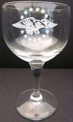 Image: wine glass: Pan American World Airways, "The President Special" service