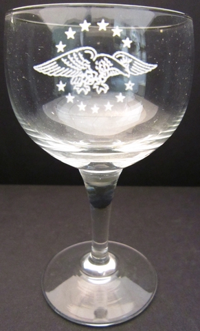 Wine glass: Pan American World Airways, "The President Special" service