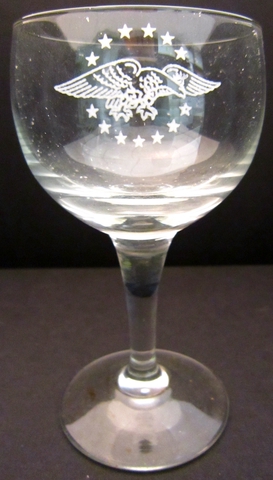 Wine glass: Pan American World Airways, "The President Special" service