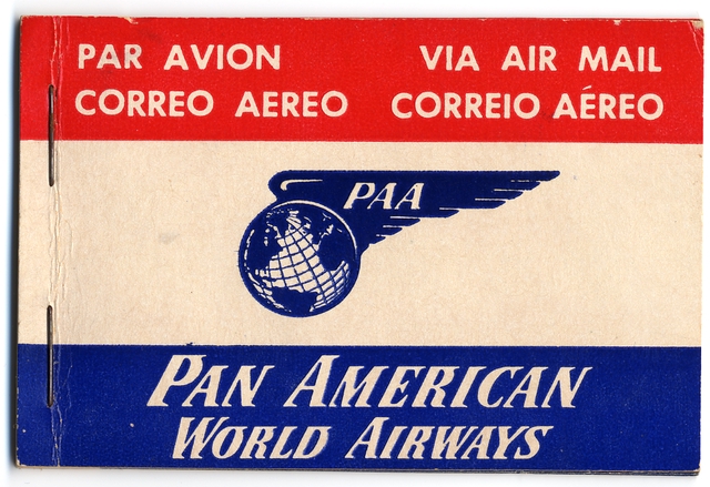 Airmail courtesy label book: Pan American World Airways