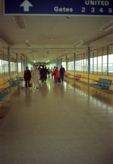 Image: negative: San Francisco International Airport (SFO), pier interior
