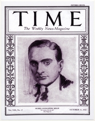 Image: periodical cover: Time magazine, Ogden Livingston Mills [reproduction]
