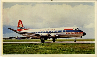 Image: aircraft information card: Ansett Air, Vickers Viscount 810 series
