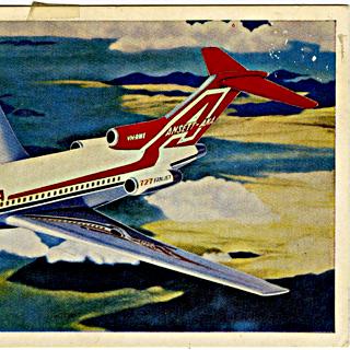 Image #1: aircraft information card: Ansett Air, Boeing 727