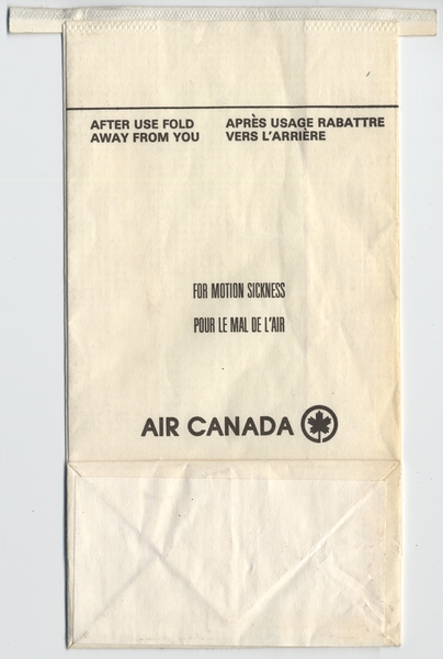 Image: airsickness bag: Air Canada
