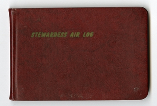 Image: flight attendant logbook: TWA (Trans World Airlines), Audrey McNamara Nevis