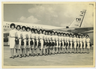 Image: photograph: Civil Air Transport (CAT), stewardesses