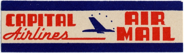 Airmail courtesy label: Capital Airlines
