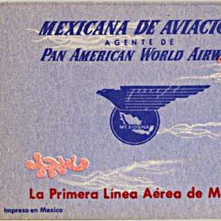 Image #2: airmail courtesy label booklet: Mexicana de Aviación